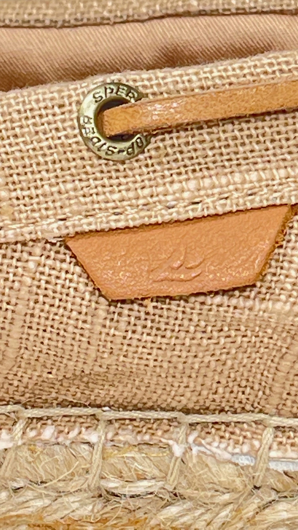 Sperry Top-Sider Women Tan Fabric Espadrille Boat Shoes Loafers Tan Beige