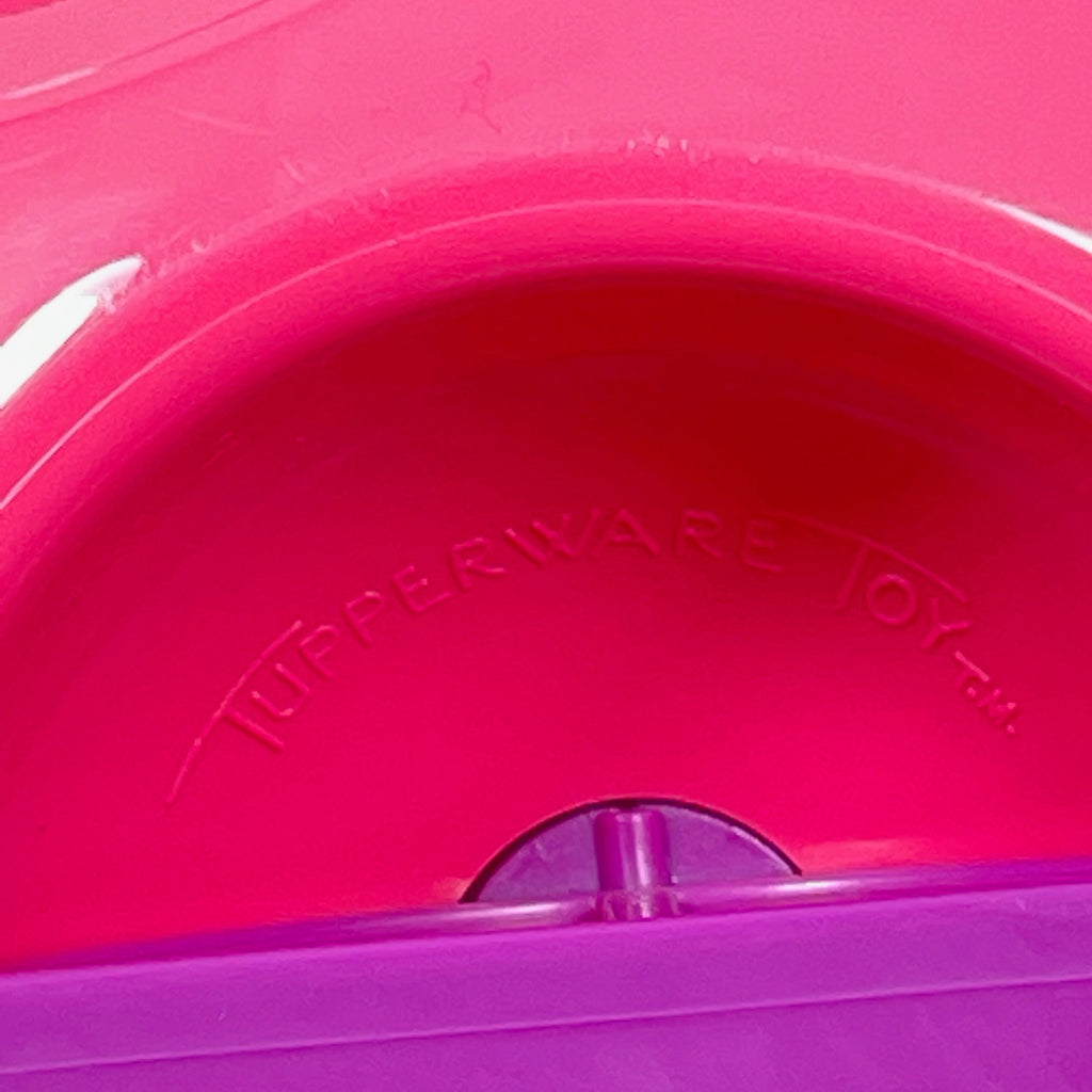 Tupperware Shape O Toy Ball Pink Blue Sorter with 10 Numbered Purple Shapes
