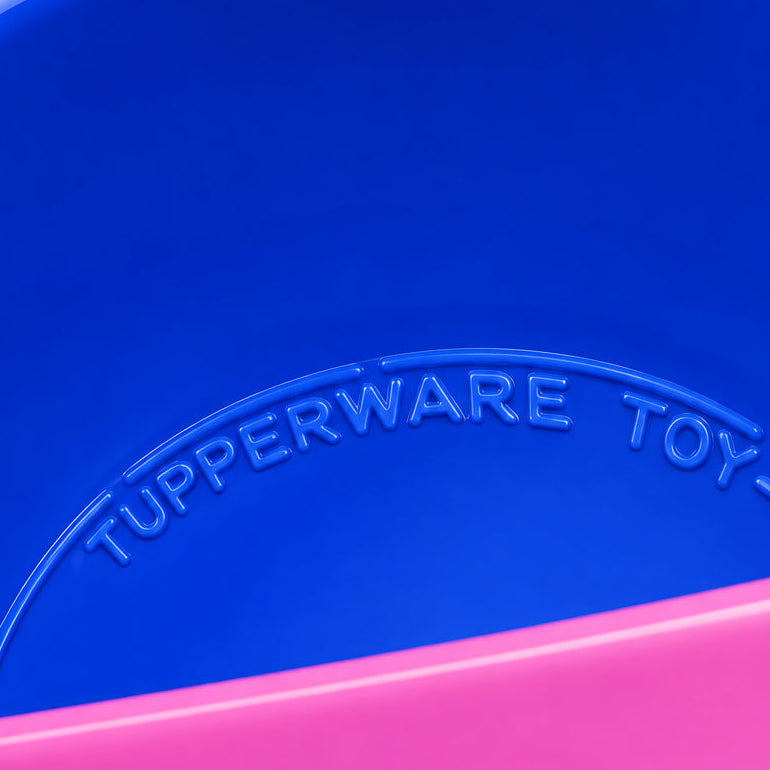 Tupperware Shape O Toy Ball Pink Blue Sorter with 10 Numbered Purple Shapes