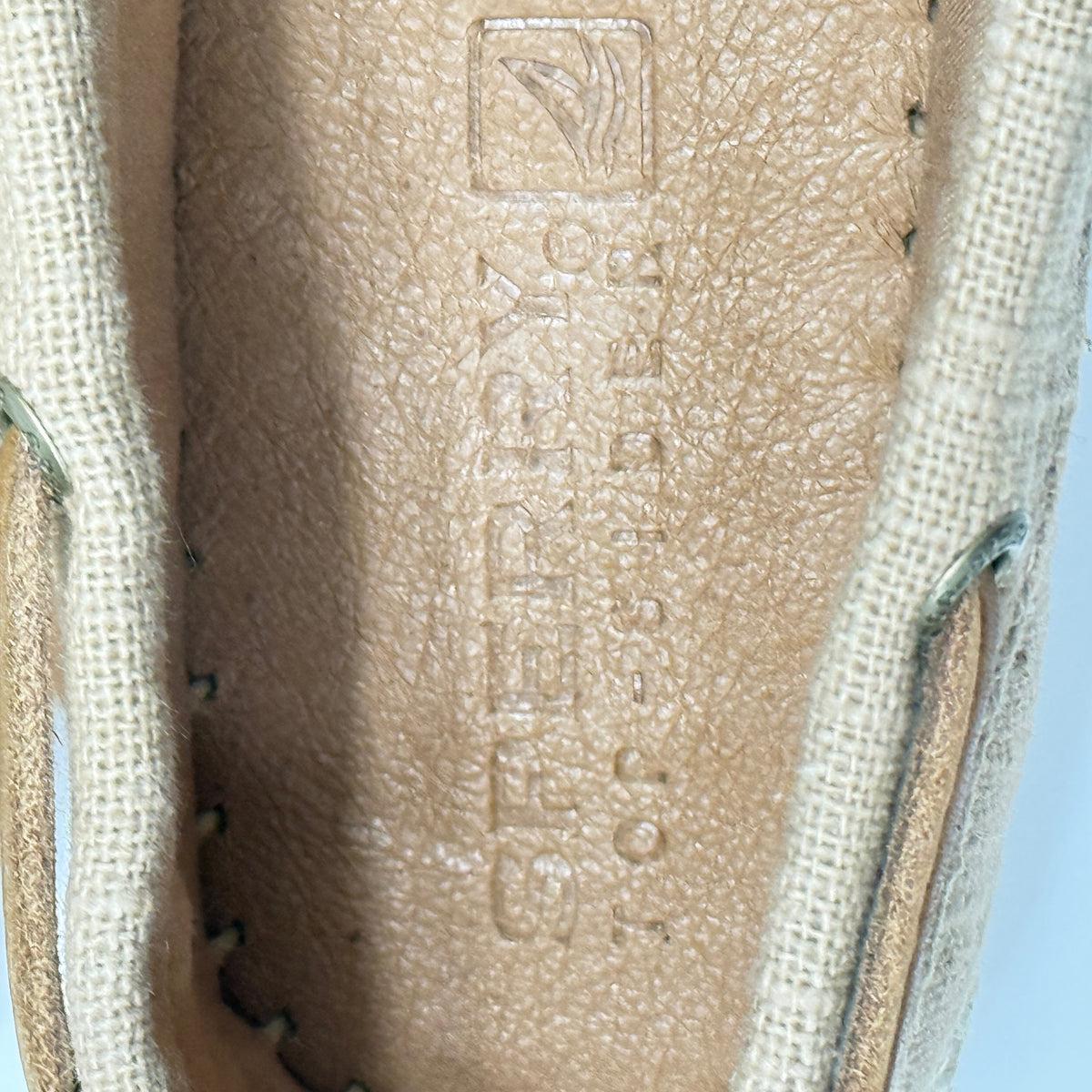 Sperry Top-Sider Women Tan Fabric Espadrille Boat Shoes Loafers Tan Beige