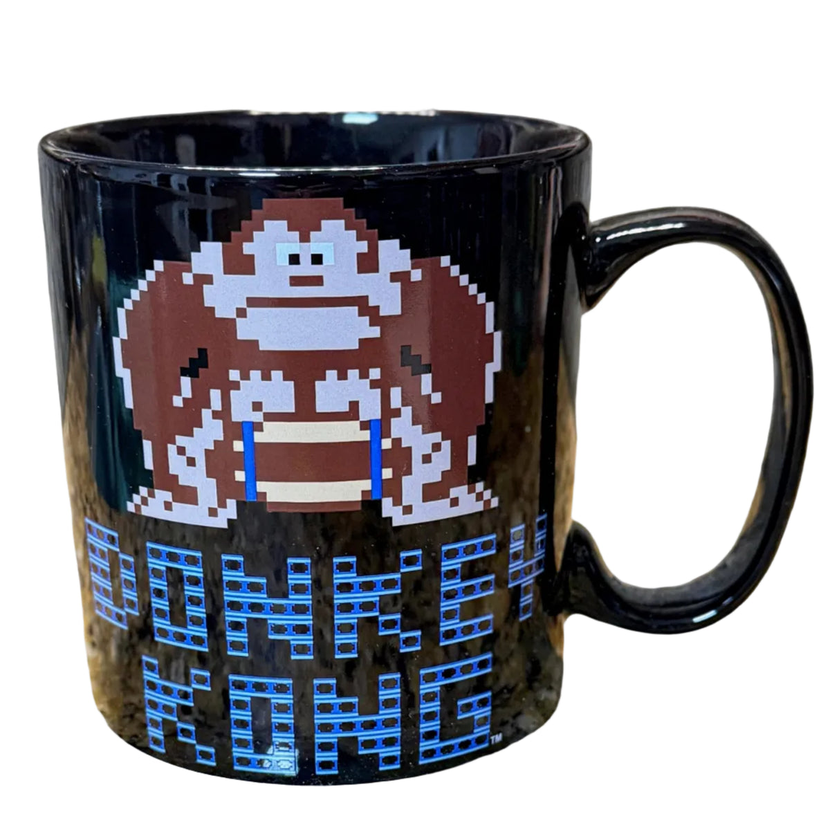 Paladone Donkey Kong Mug Black Ceramic Nintendo Retro Gaming Collectible