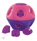 Tupperware Shape O Toy Ball Pink Blue Sorter with 10 Numbered Purple Shapes